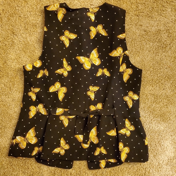 Norton McNaughton vest black and gold white sz 6 - Picture 7 of 9